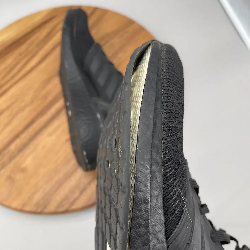 adidas Ultraboost 20 Shoes Mens Size 10.5 Triple Black Running Comfort Walking